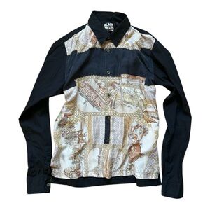 Comme des Garcons Black CDG Vintage Silk Scarf Shirt